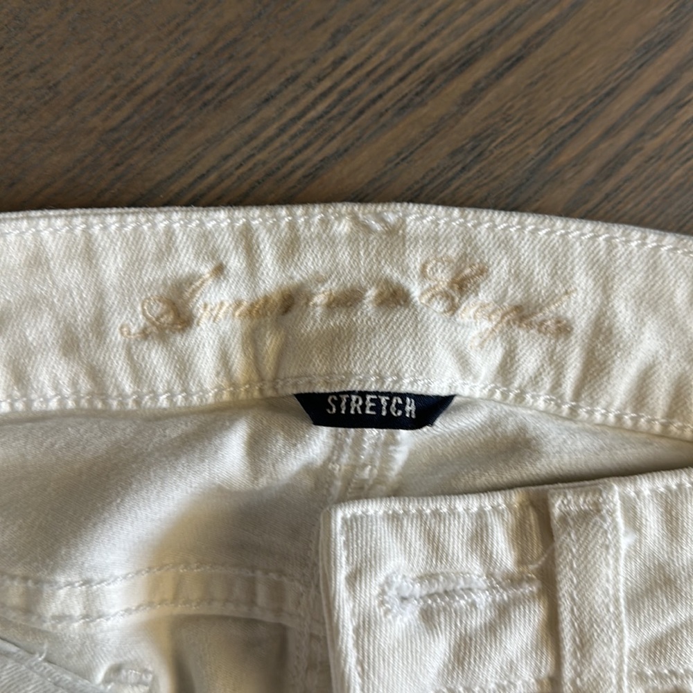 American Eagle outfitters white stretch jegging jeans size 00 - Picture 3 of 8